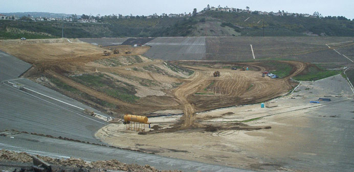 Construction of dam