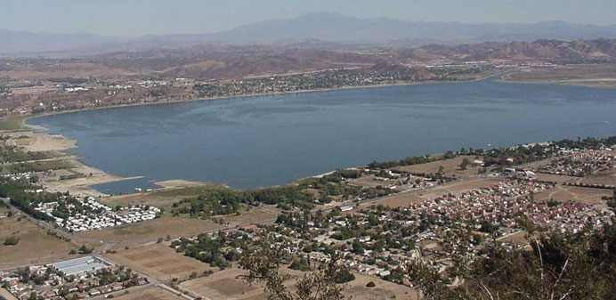 Overview of lake and surrounding area